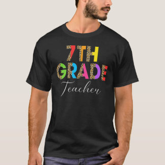 Camiseta Professor De 7 Grau De Volta À Apreciação Escolar