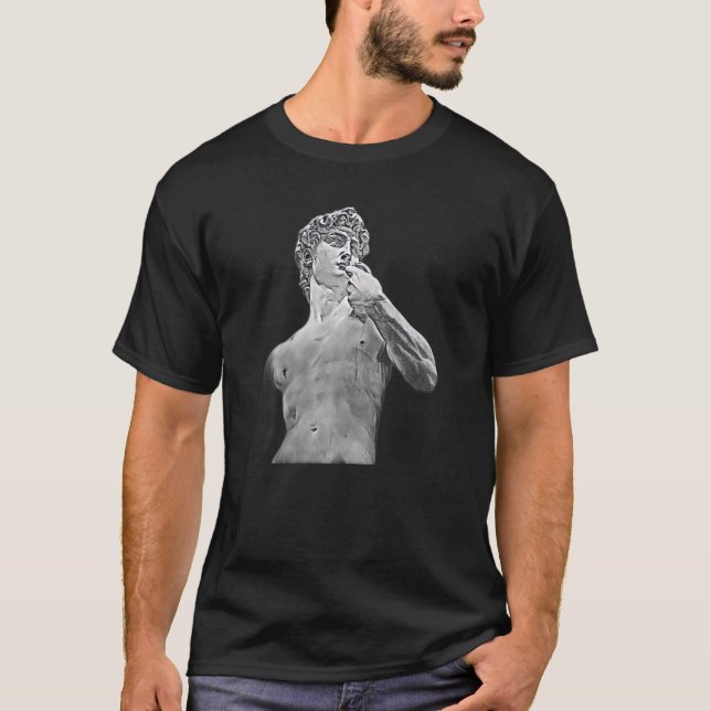 Camiseta Professor de Abstrato de Estátua Grego Aciente 43 (Frente)