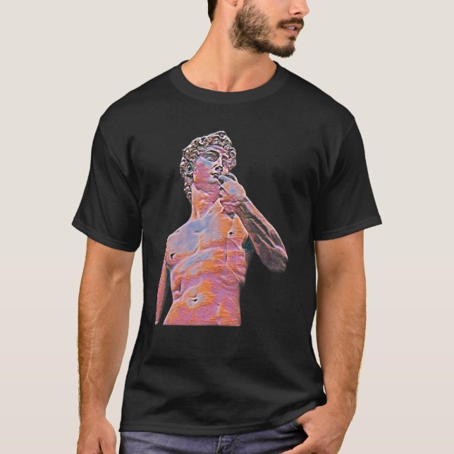 Camiseta Professor de Abstrato de Estátua Grego Aciente 45 (Frente)