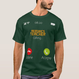 Camiseta Professor de acrobacia chamando o telefone celular