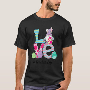 Camiseta Professor de Amor Dia de Páscoa Coelho Coelho T Sh