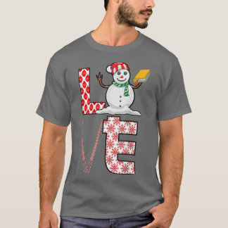 Camiseta Professor de Amor no Natal Snowman Xmas no Profess
