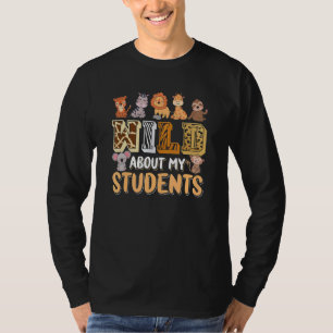 Camiseta Professor de Animais Selvagens dos Meus Alunos