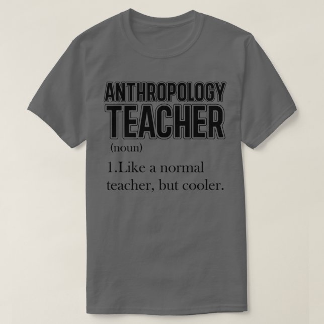 Camiseta Professor de Antropologia 4 (Frente do Design)