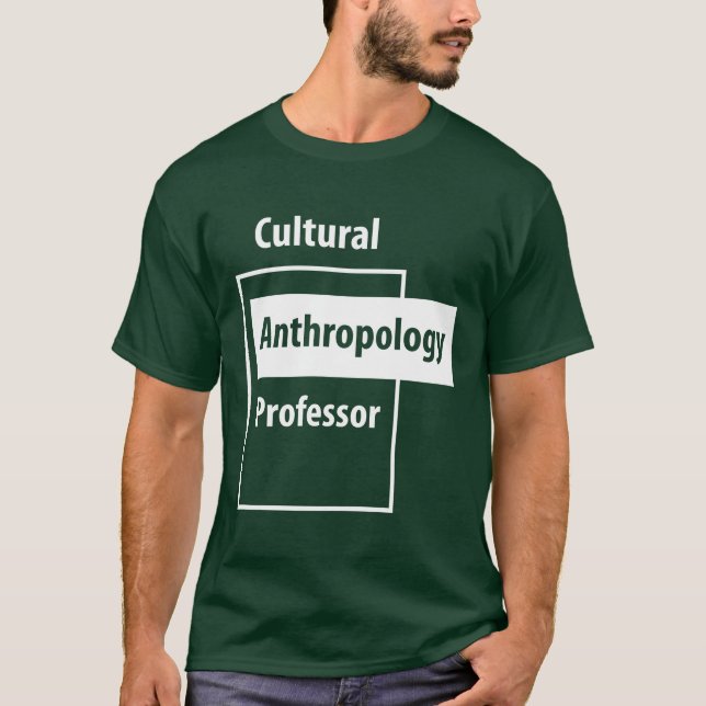 Camiseta Professor de Antropologia Cultural - Trabalho de E (Frente)