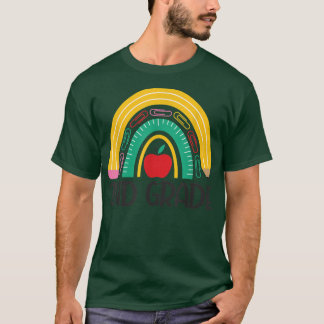 Camiseta Professor de Arco-Íris do 2º ano Alô segundo Gra