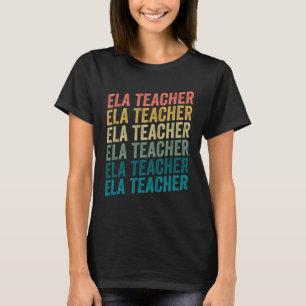Camiseta Professor de Arte da Língua Inglesa Retro Vintage