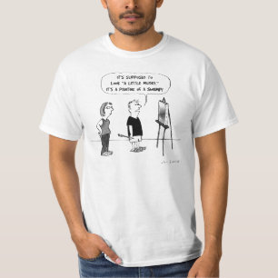 Camiseta Professor de Arte de Desenho Humorístico Crítico