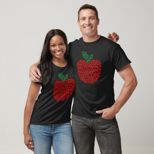 Camiseta Professor de Arte de Ponto de Maçã Ensino Divertid