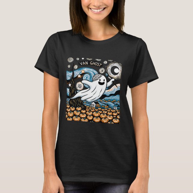 Camiseta Professor de Arte Fantasma Halloween 2 (Frente)