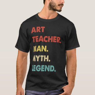Camiseta Professor de Arte, Homem Mito Lenda