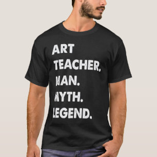 Camiseta Professor de Arte Homem Mito Lenda  1