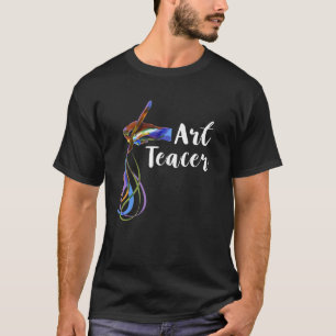 Camiseta Professor de Arte Pintar Pincel Estudante