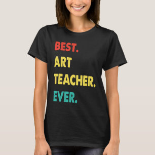 Camiseta Professor de Arte Retro Melhor Professor de Todos