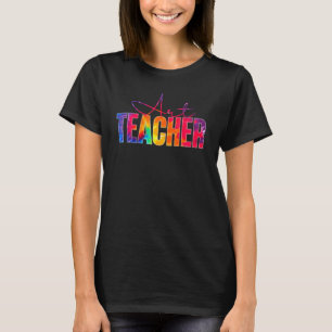 Camiseta Professor de Arte Tie Dye Apreciação de Volta às A