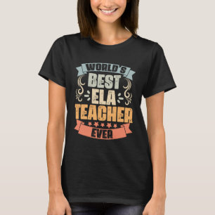 Camiseta Professor de Artes em Inglês, o Melhor do Mundo