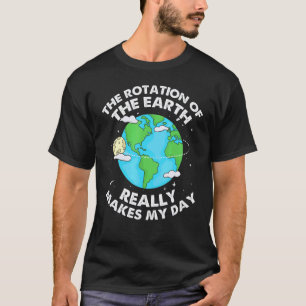 Camiseta Professor de Astronomia Ciência Rotação da Terra