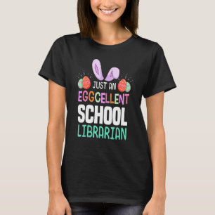 Camiseta Professor de Bibliotecas Escolares Easter Bun de O