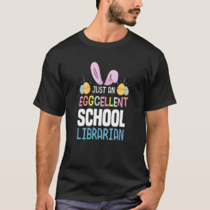 Camiseta Professor de Bibliotecas Escolares Easter Bun de O