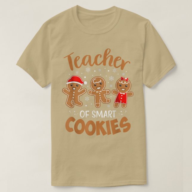 Camiseta Professor de Biscoitos Inteligentes - Chá de Natal (Frente do Design)