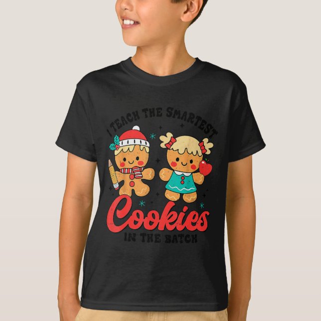 Camiseta Professor De Biscoitos Inteligentes Fofos Biscoito (Frente)