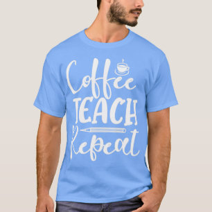 Camiseta Professor de café repete café café café café