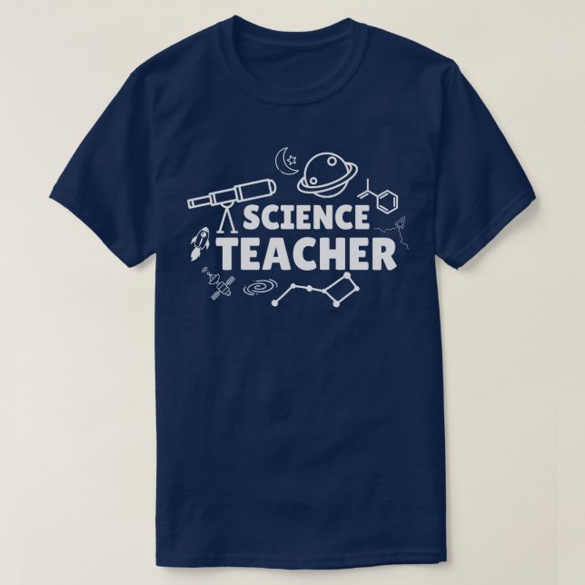 Camiseta Professor de Ciência 9 (Frente do Design)