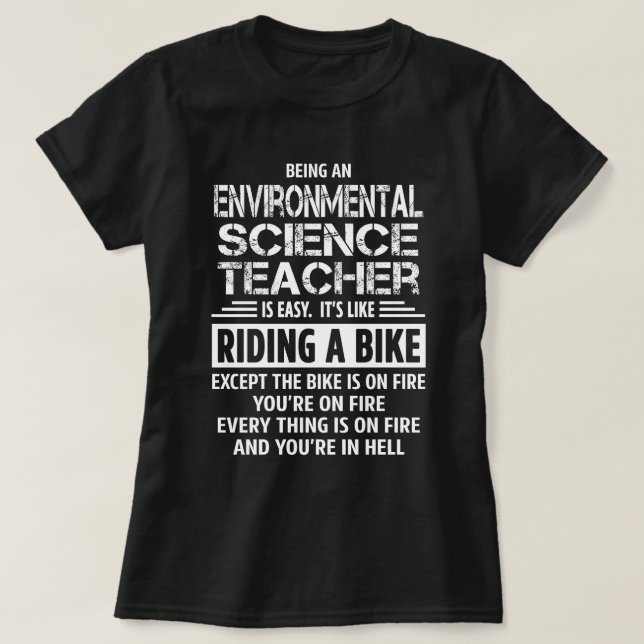 Camiseta Professor de Ciência Ambiental (Frente do Design)