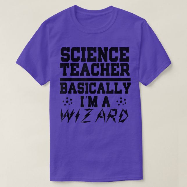Camiseta Professor de Ciência Basicamente sou um Mágico - C (Frente do Design)
