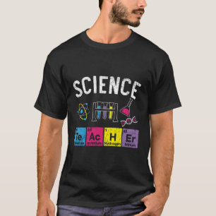 Camiseta Professor de Ciência Biologia Química Ciência Majo