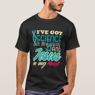 Camiseta Professor de Ciência Christian Jesus Biology Chemi