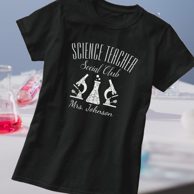 Camiseta Professor de Ciência, Clube Social Nome dos Profes (Criador carregado)