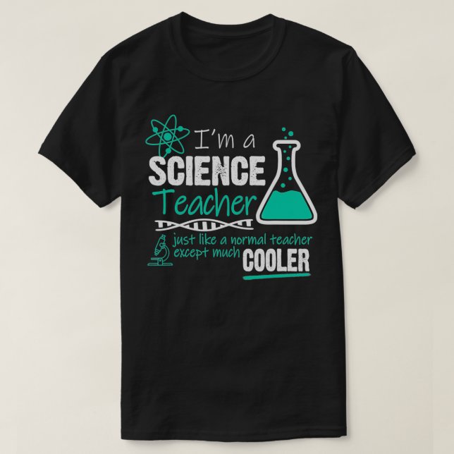 Camiseta Professor de Ciência Como Professor Normal Ecept M (Frente do Design)