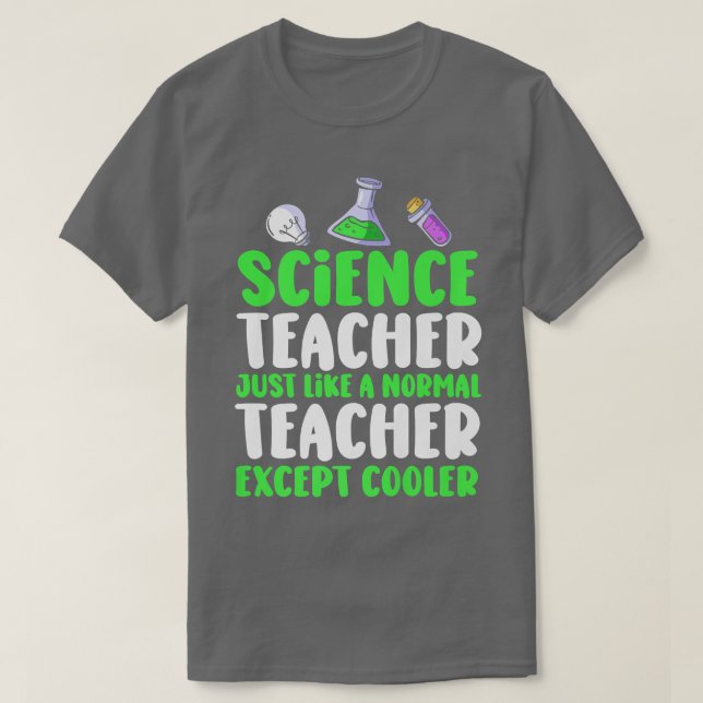 Camiseta Professor De Ciência Como Um Professor Normal Exce (Frente do Design)
