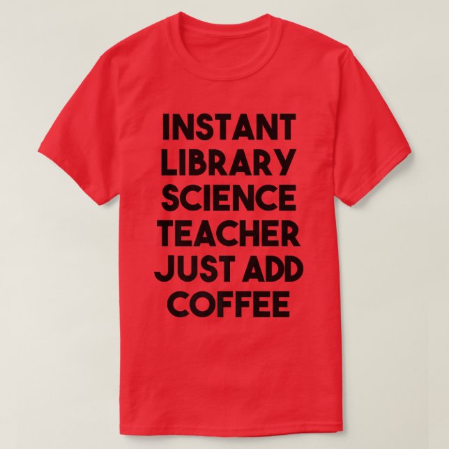 Camiseta Professor de Ciência da Biblioteca Instantânea Bas (Frente do Design)