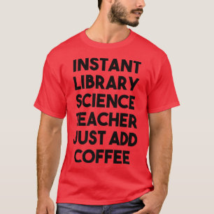 Camiseta Professor de Ciência da Biblioteca Instantânea Bas