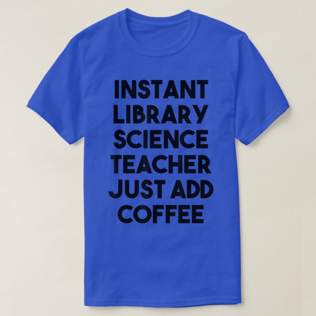 Camiseta Professor de Ciência da Biblioteca Instantânea Bas (Frente do Design)
