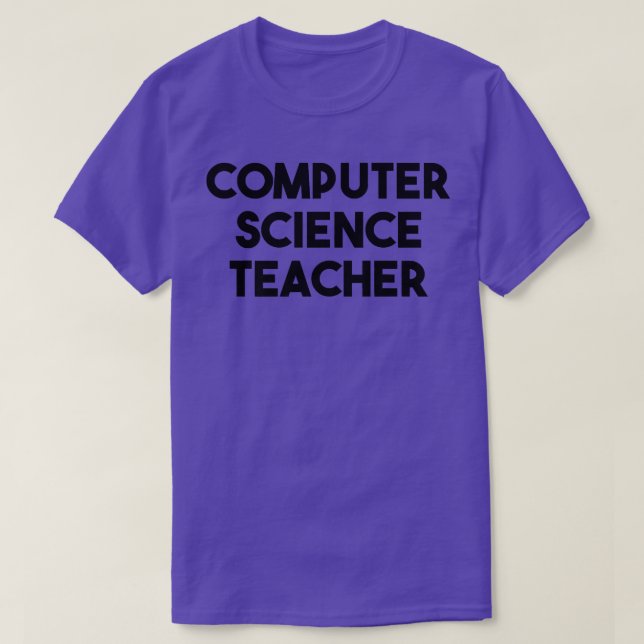 Camiseta Professor de Ciência da Computação Premium 282 (Frente do Design)