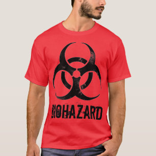 Camiseta Professor de Ciência em Biologia Preto de Risco Bi