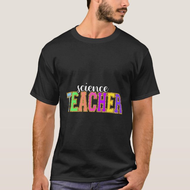 Camiseta Professor De Ciência Engraçado De Volta À Apprece  (Frente)