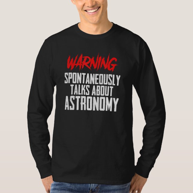 Camiseta Professor de Ciência Espaço Sic Astronomia de Avis (Frente)