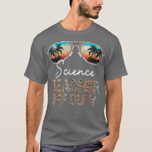 Camiseta Professor de Ciência fora de Duty Leopard Sunglass