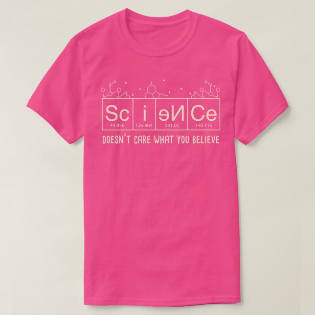 Camiseta Professor de Ciência I Science não se importa com  (Frente do Design)