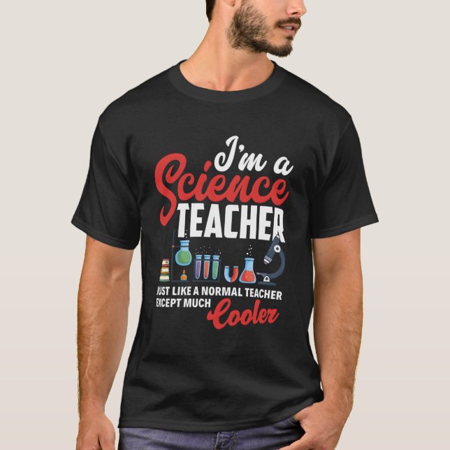 Camiseta Professor de Ciência Química Biologia Física (Frente)