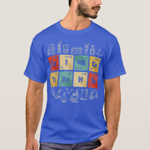 Camiseta Professor De Ciência Química Mesa Periódica De Ele
