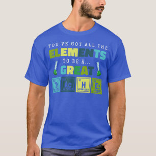 Camiseta Professor de Ciência Químicos Elemento Educador