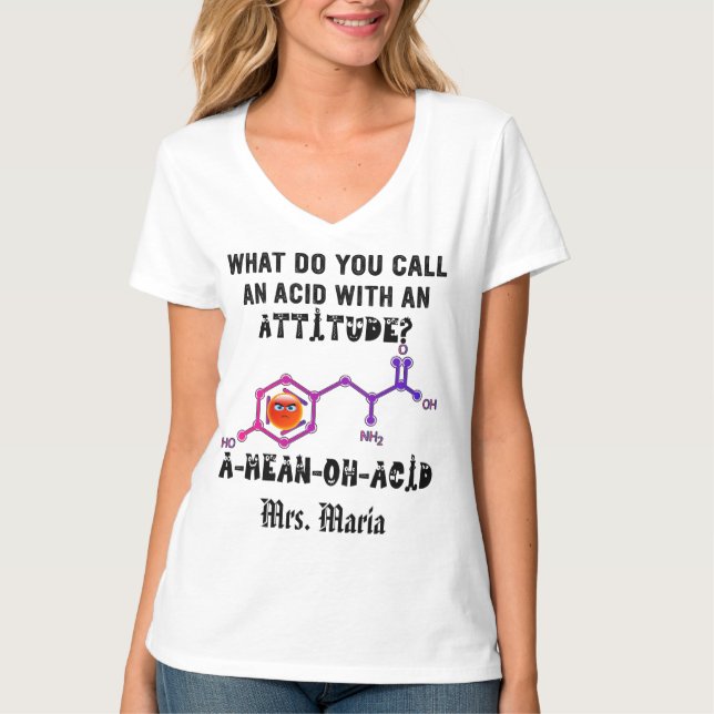 Camiseta Professor de Ciência Sarcástica Professor de Quími (Frente)