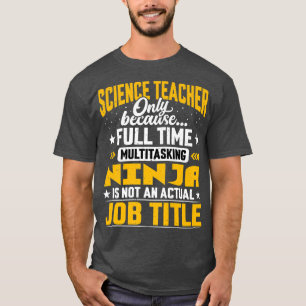 Camiseta Professor de Ciência Título - Professor Engraçado