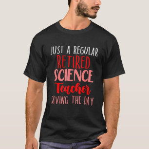 Camiseta Professor de Ciências Aposentado Aposentadoria Esc