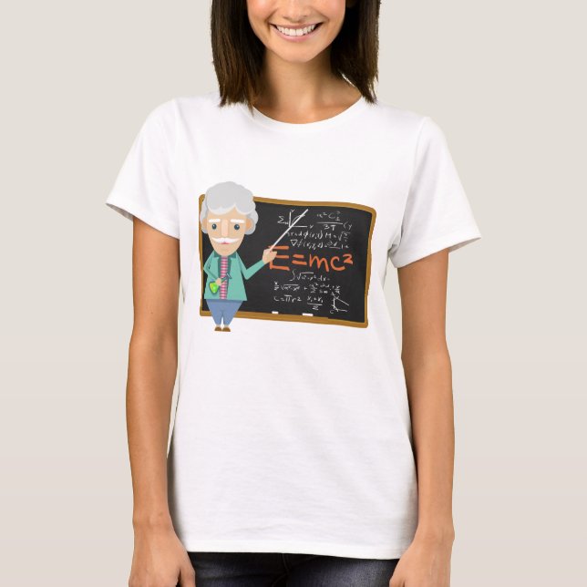 Camiseta Professor de Ciências Fórmula EMC2 (Frente)